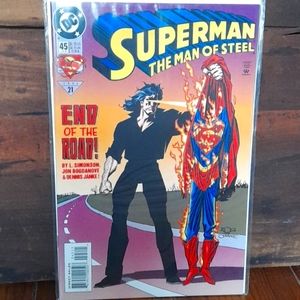 DC comics SUPERMAN THE MAN OF STEEL 1995 END OF THE ROAD